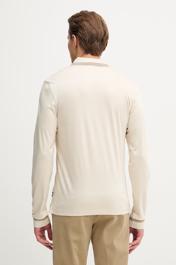 Îmbrăcăminte BOSS longsleeve din bumbac H-Pleins 202 50554530 bej