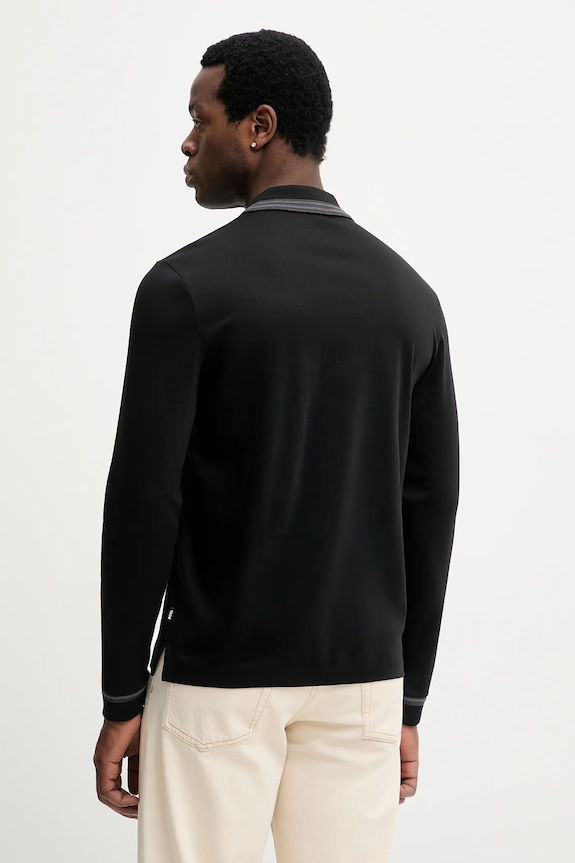 Abbigliamento BOSS top a maniche lunghe in cotone H-Pleins 202 50554530 nero