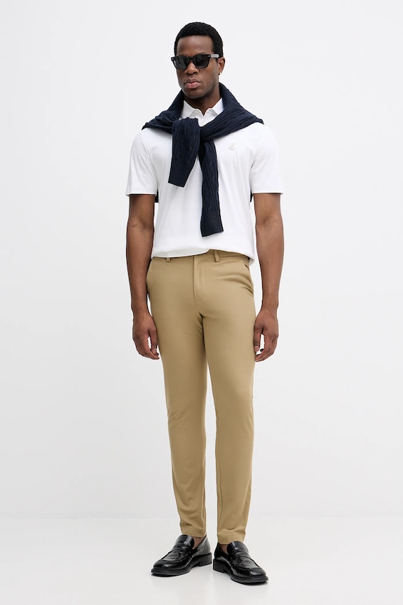 Bavlnené polo tričko BOSS C-Parris 01 50555829 biela SS26