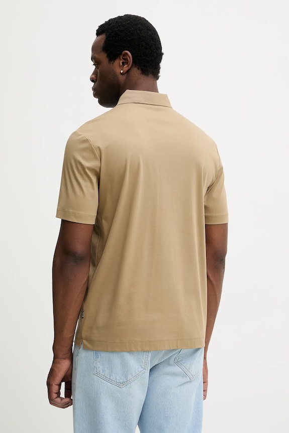 Ρούχα Βαμβακερό μπλουζάκι πόλο BOSS Arti253X 50555829 πράσινο