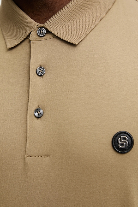 Βαμβακερό μπλουζάκι πόλο BOSS Arti253X 50555829 πράσινο