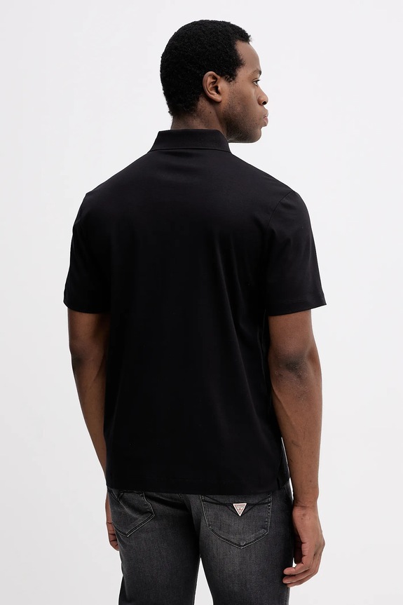 Îmbrăcăminte BOSS polo de bumbac C-Parris 01 50555829 negru