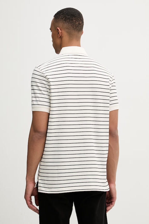 Odzież Tommy Hilfiger polo męskie bawełniane z elastanem MW0MW17770. beżowy
