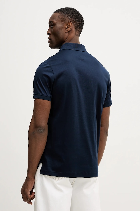 Oblečenie Bavlnené polo tričko Tommy Hilfiger MW0MW41611 tmavomodrá