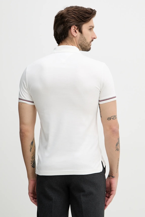 Îmbrăcăminte Tommy Hilfiger polo de bumbac MW0MW41612 alb