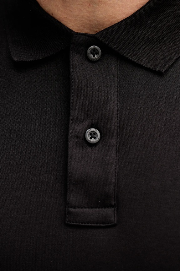 Tommy Hilfiger polo bawełniane MW0MW41612 czarny