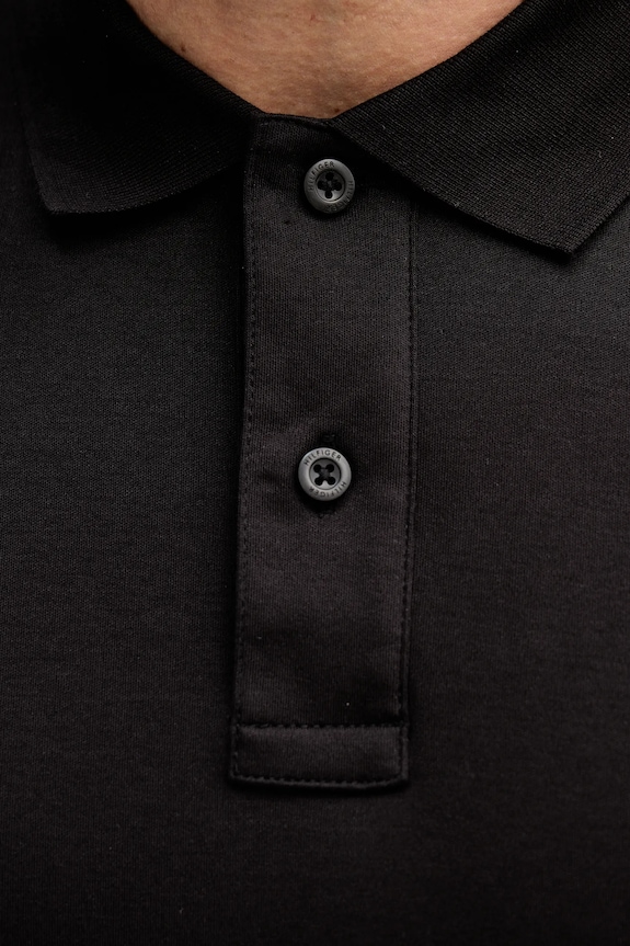 Tommy Hilfiger polo bawełniane MW0MW41612 czarny