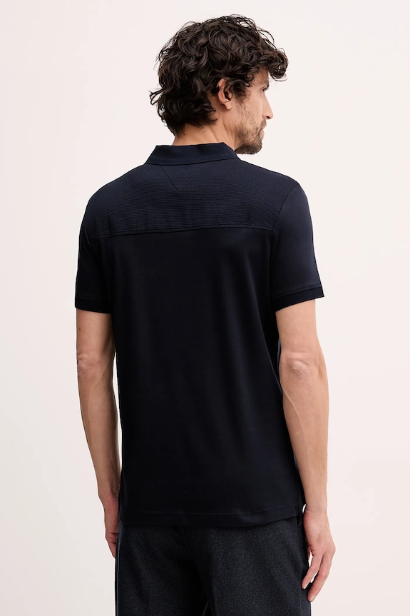 Odzież Tommy Hilfiger polo bawełniane MW0MW41613 granatowy