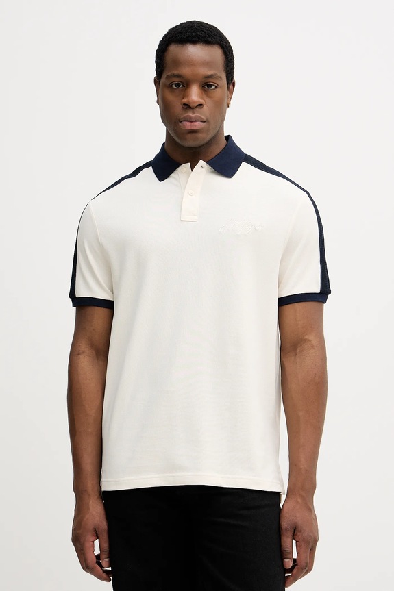 Πόλο Tommy Hilfiger απλικέ μπεζ MW0MW41622