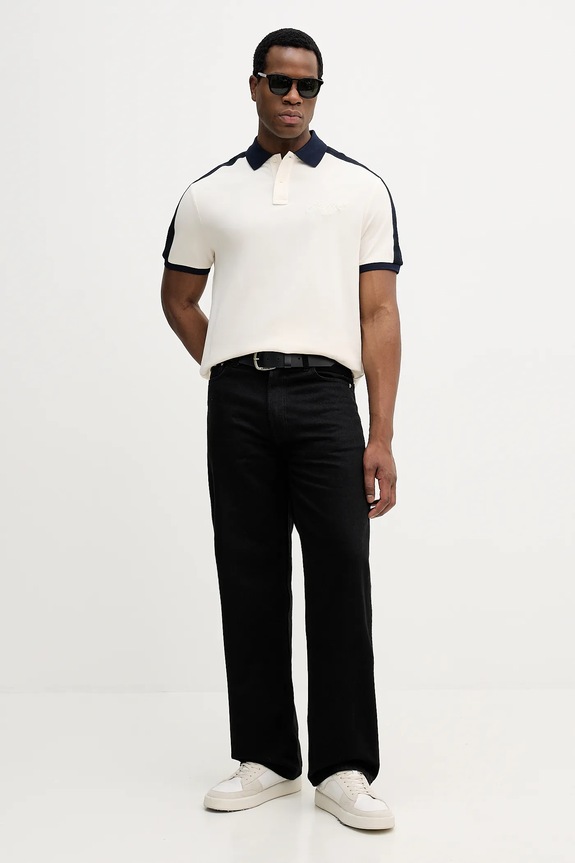 Πόλο Tommy Hilfiger MW0MW41622 μπεζ SS26