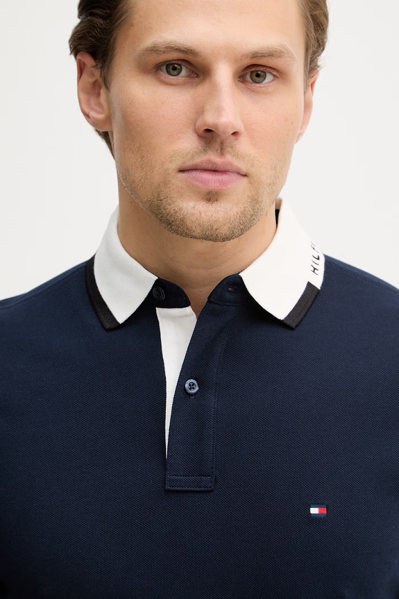 Tommy Hilfiger polo granatowy MW0MW41605