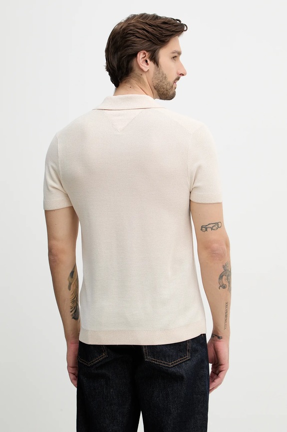 Oblečenie Polo tričko Tommy Hilfiger MW0MW41823 béžová