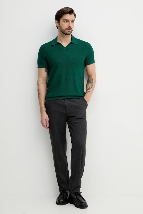 Polo tričko Tommy Hilfiger MW0MW41823 zelená SS26