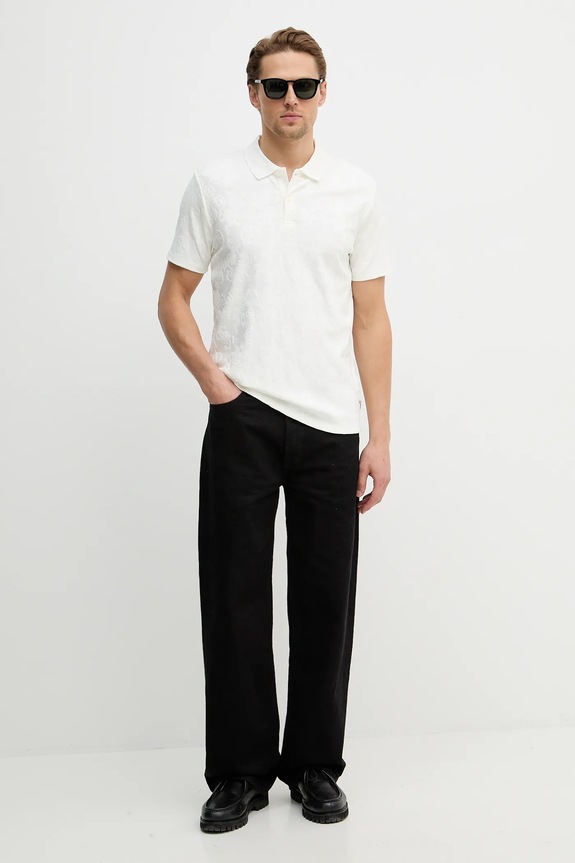 Guess tricou polo M6RP25.KCFE2 bej SS26