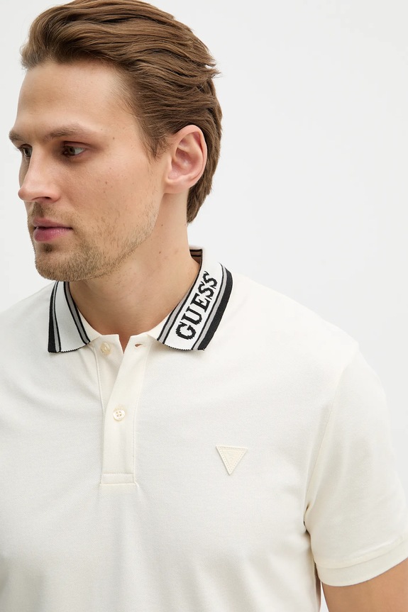 Guess tricou polo LYLE bej M6RP60.K7O64