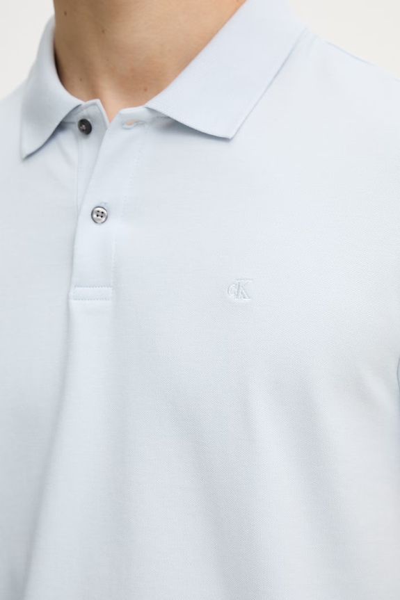 Calvin Klein polo męskie z bawełną LV04LC254G niebieski