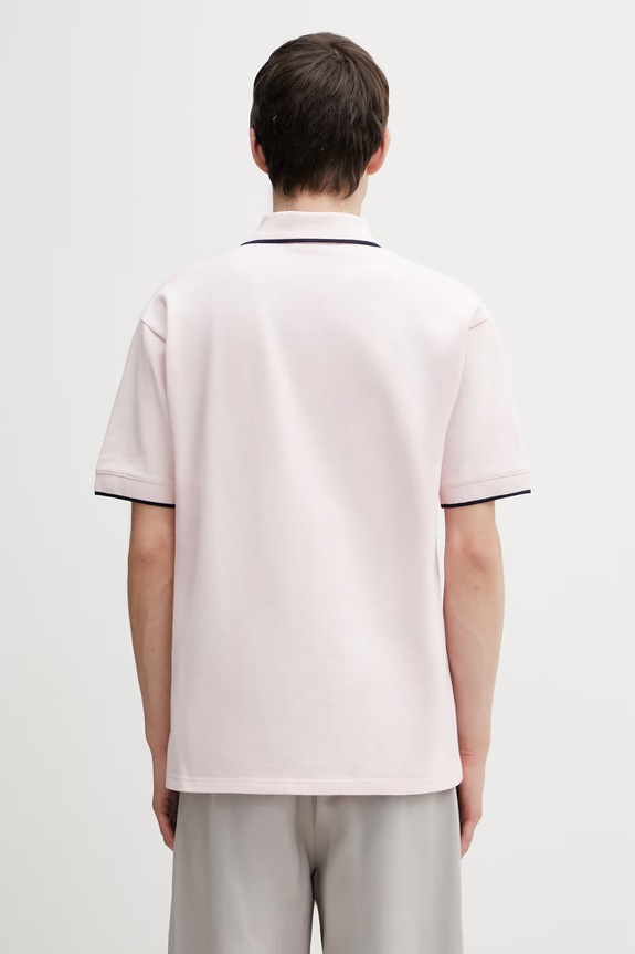 Clothing Drôle de Monsieur cotton polo shirt Polo Piqué Slogan Rose J.PL161.CO264.LPI pink