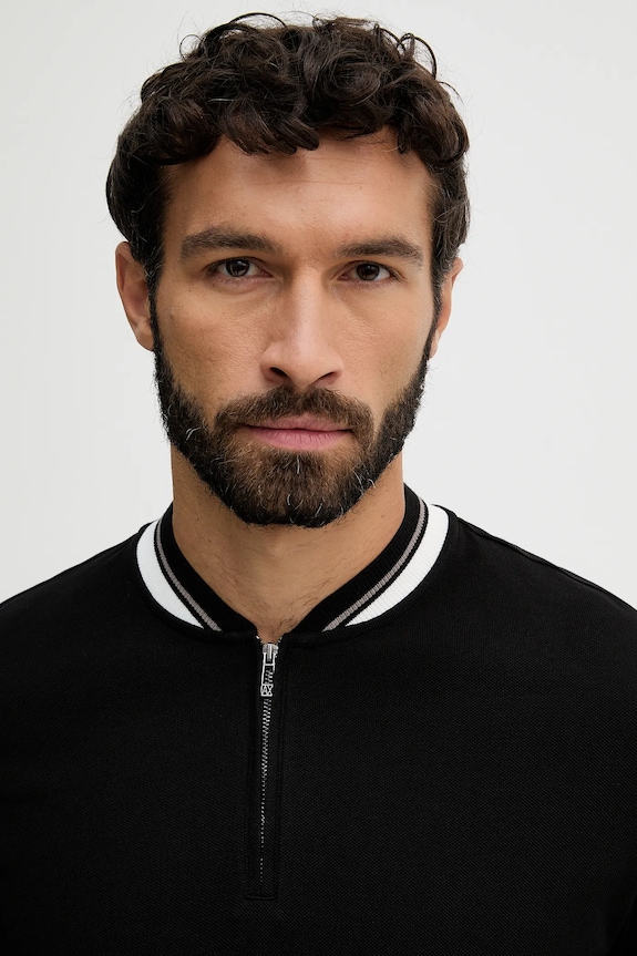 Armani Exchange polo de bumbac negru XM001764.AF10366