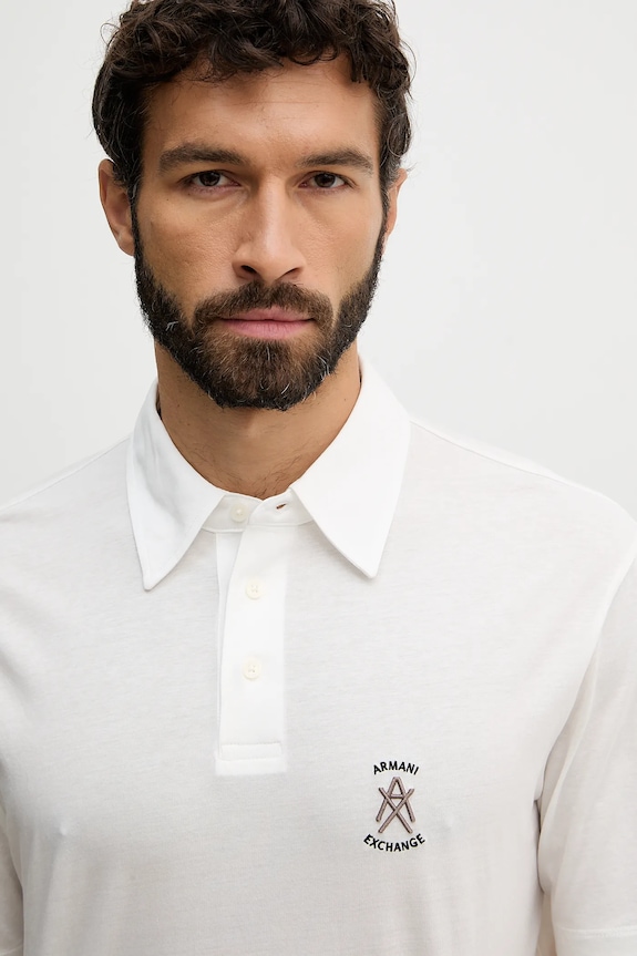 Armani Exchange polo de bumbac bej XM002209.AF10364