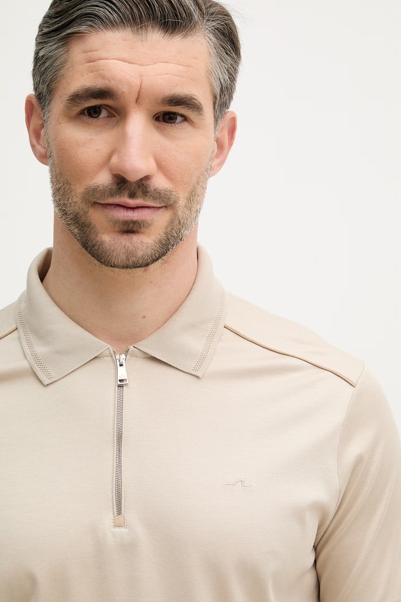 Bombažen polo Paul&Shark bež 26411207