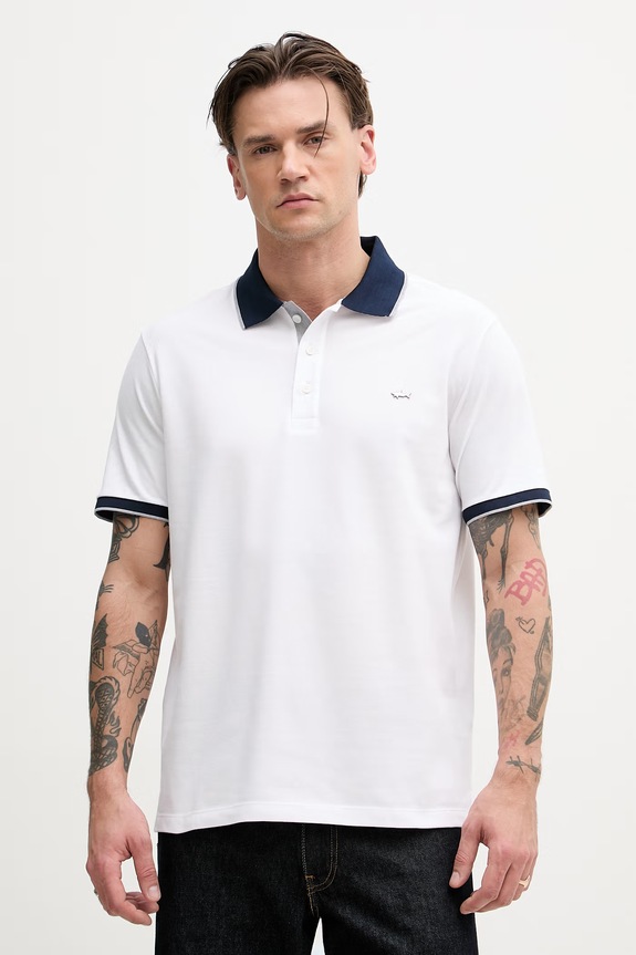 Paul&Shark polo męskie bawełniane biały 26411272