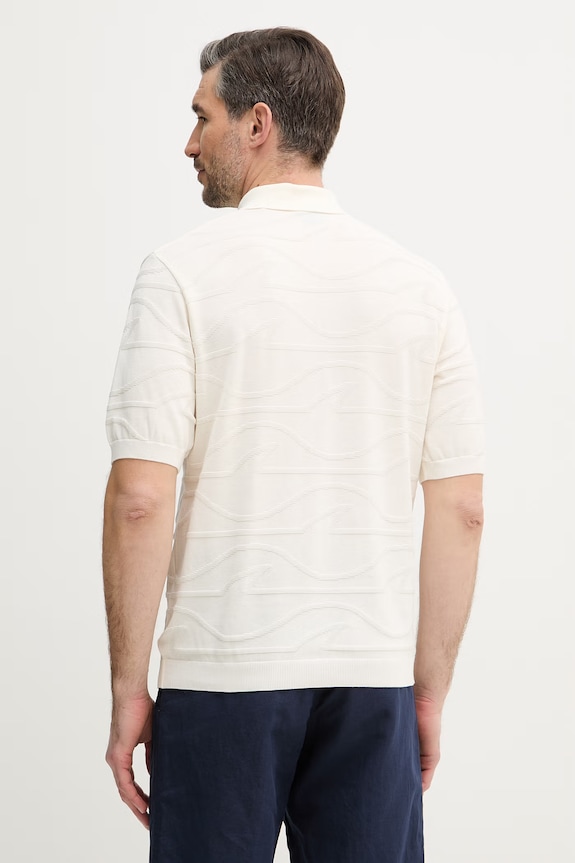 Ρούχα Βαμβακερό μπλουζάκι πόλο Paul&Shark 26411658 μπεζ