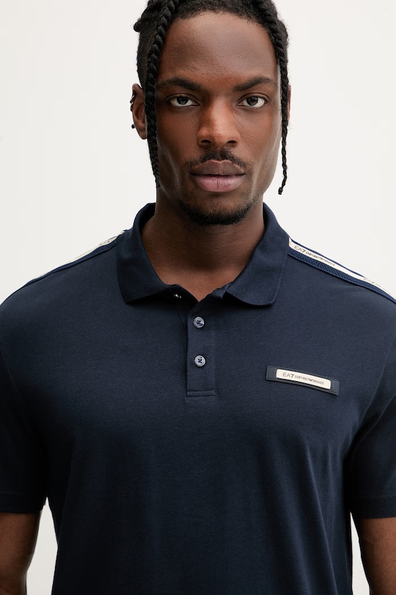 EA7 Emporio Armani tricou pentru bărbați, din bumbac bleumarin AF10375.7M001477