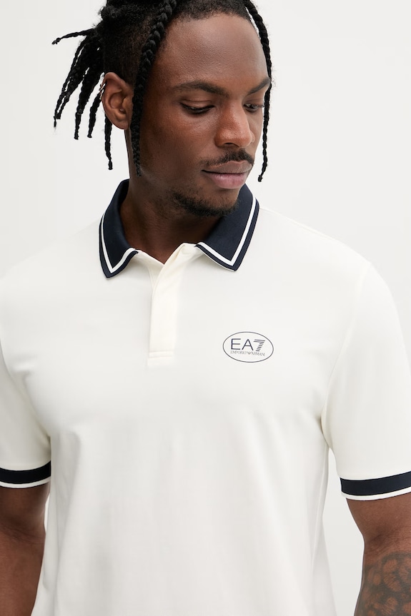 EA7 Emporio Armani polo da uomo beige AF13511.7M001538