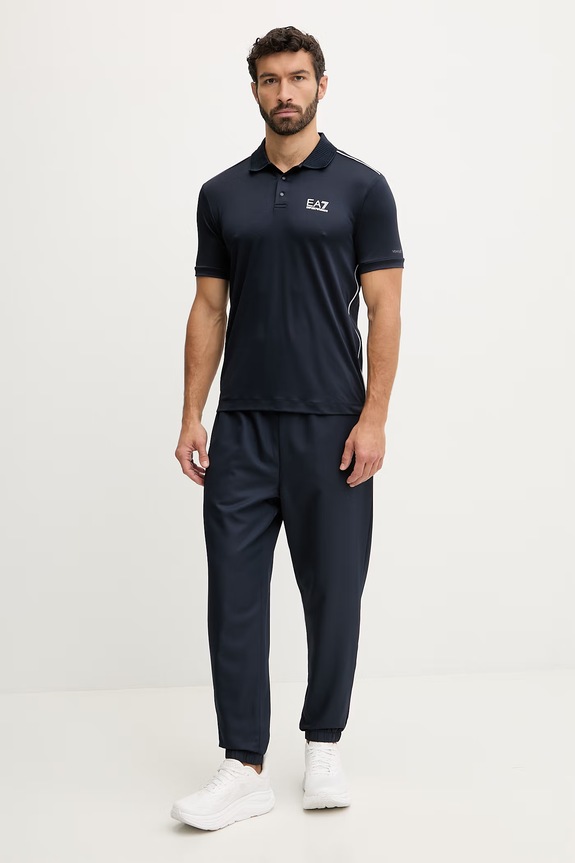 EA7 Emporio Armani tricou polo AF22175.7M001524 bleumarin SS26