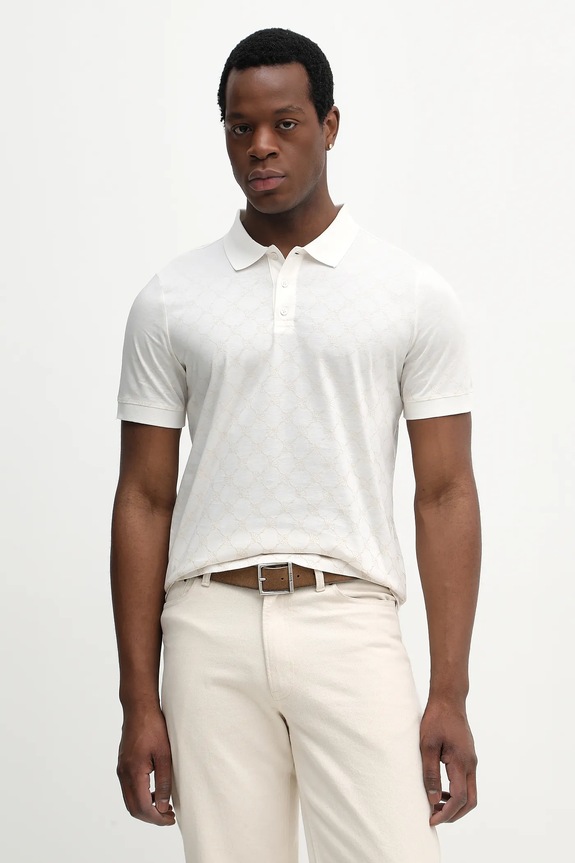 Pamučna polo majica Joop! regular bež 30100496
