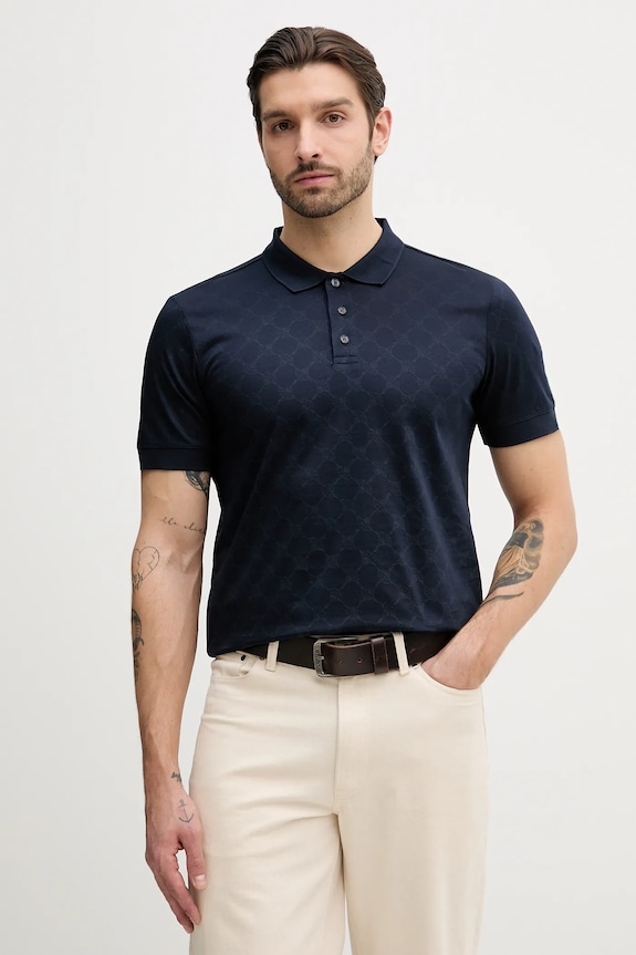 Joop! pamut póló mintás sötétkék 30100496