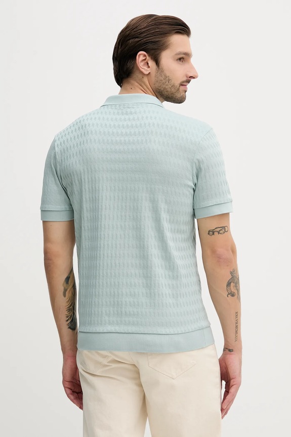 Ρούχα Βαμβακερό μπλουζάκι πόλο Joop! 30100497 τιρκουάζ