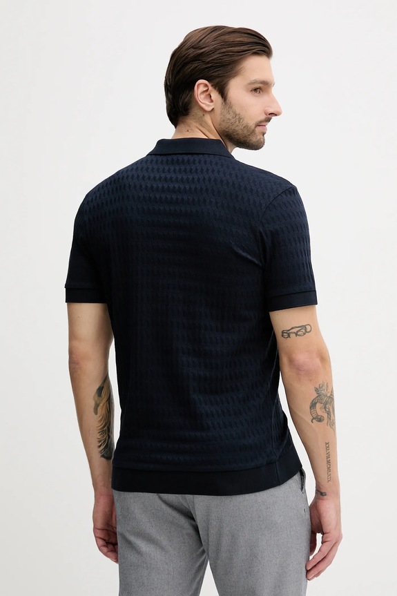 Ρούχα Βαμβακερό μπλουζάκι πόλο Joop! 30100497 σκούρο μπλε