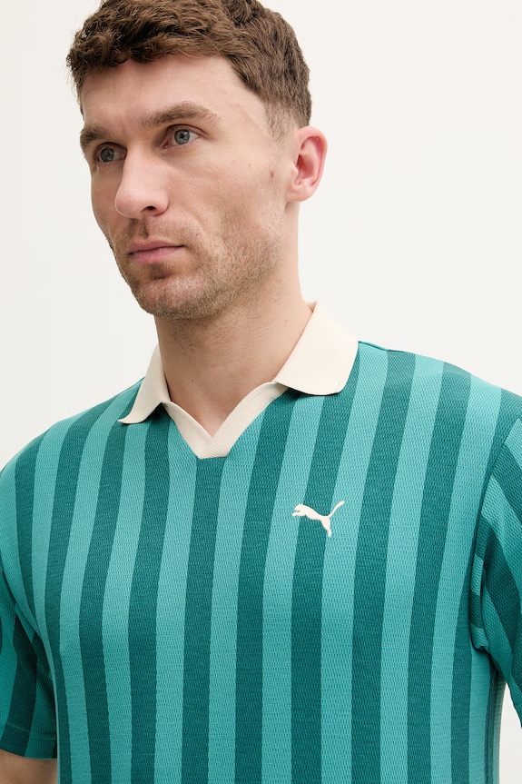 Puma tricou polo Class Polo turcoaz 692069