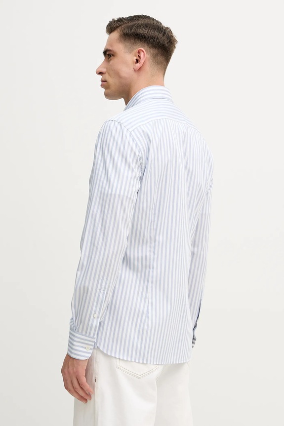 Îmbrăcăminte Hackett London cămașă din bumbac HM3010546 albastru