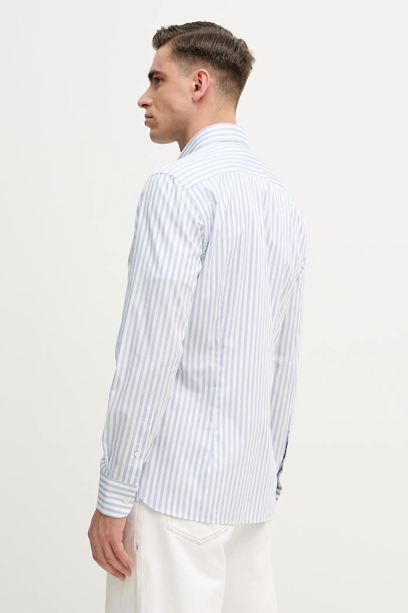 Îmbrăcăminte Hackett London cămașă din bumbac HM3010546 albastru