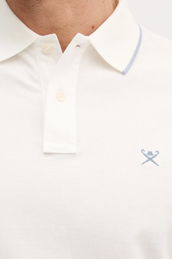Bavlnené polo tričko Hackett London HM5600085 béžová