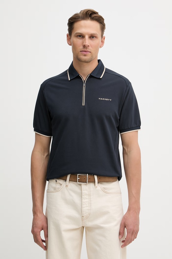 Hackett London polo regular granatowy HM5600112