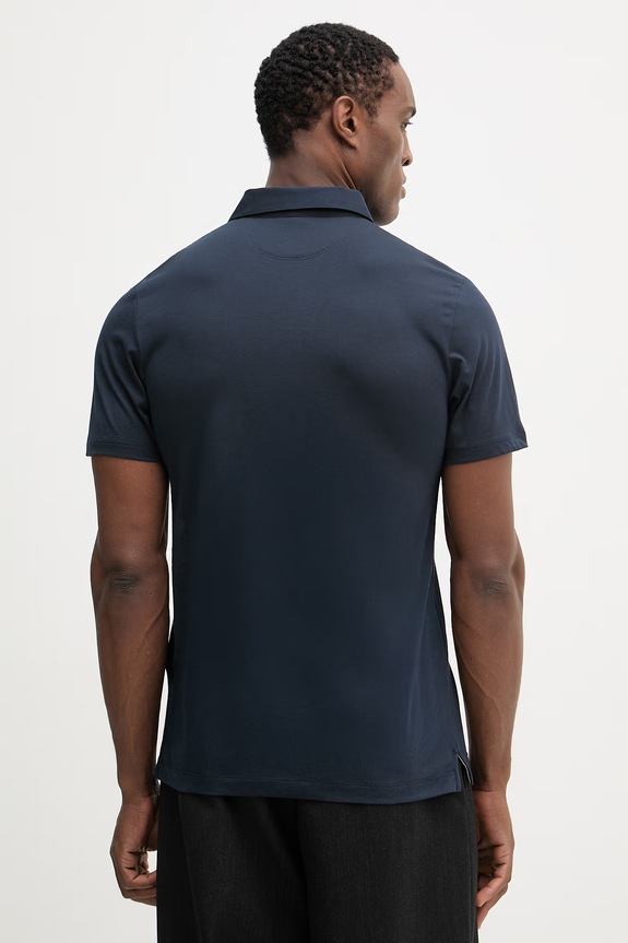 Odjeća Pamučna polo majica Hackett London HM5600098 mornarsko plava