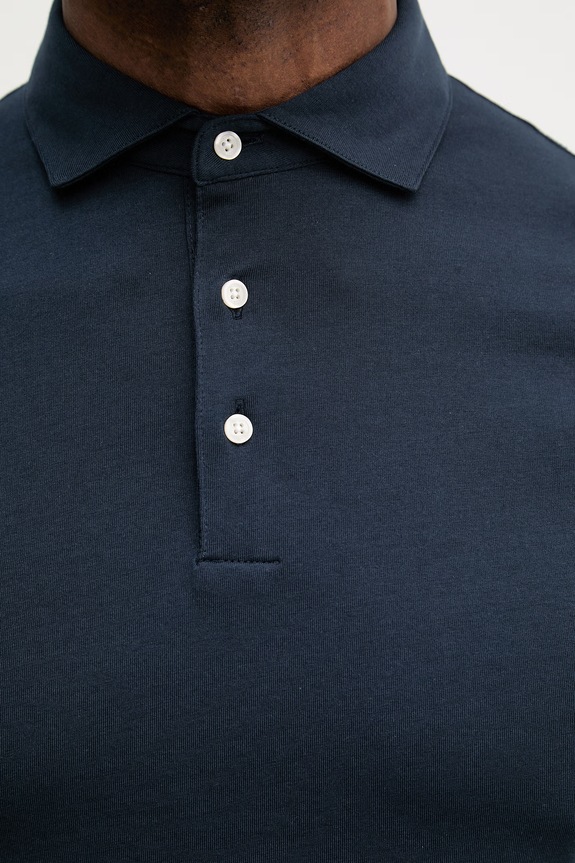 Pamučna polo majica Hackett London HM5600098 mornarsko plava