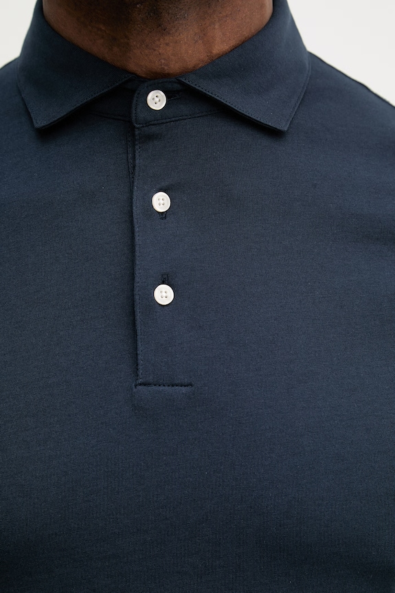 Pamučna polo majica Hackett London HM5600098 mornarsko plava