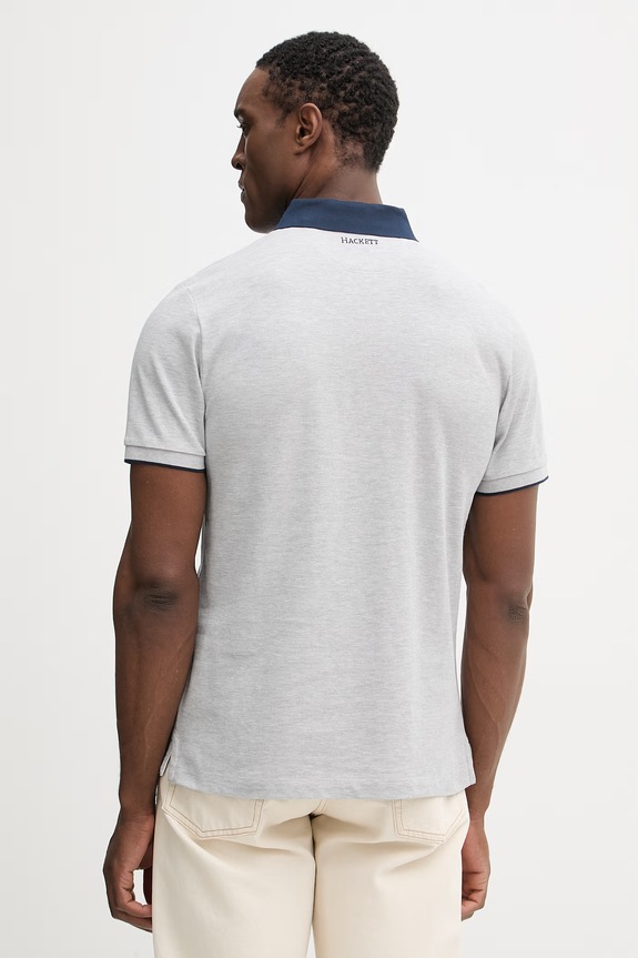 Odjeća Pamučna polo majica Hackett London HM5600138 siva