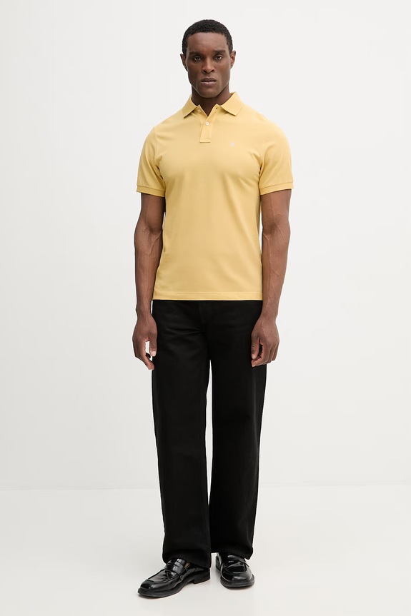 Hackett London polo bawełniane HM5600148 żółty SS26