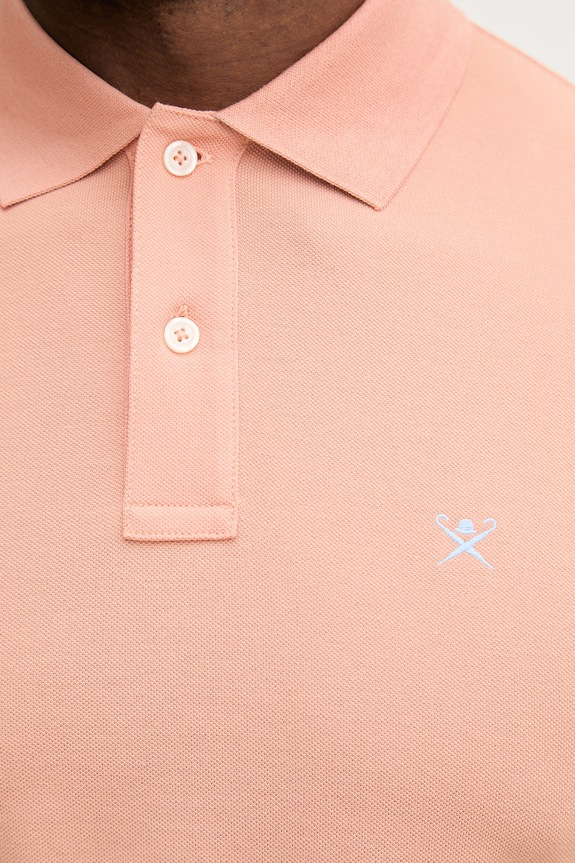 Pamučna polo majica Hackett London HM5600148 narančasta