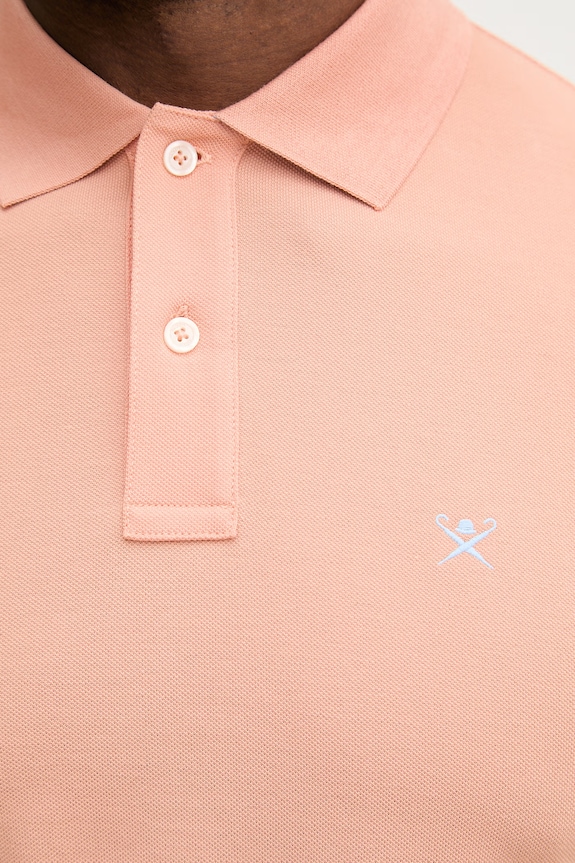 Pamučna polo majica Hackett London HM5600148 narančasta
