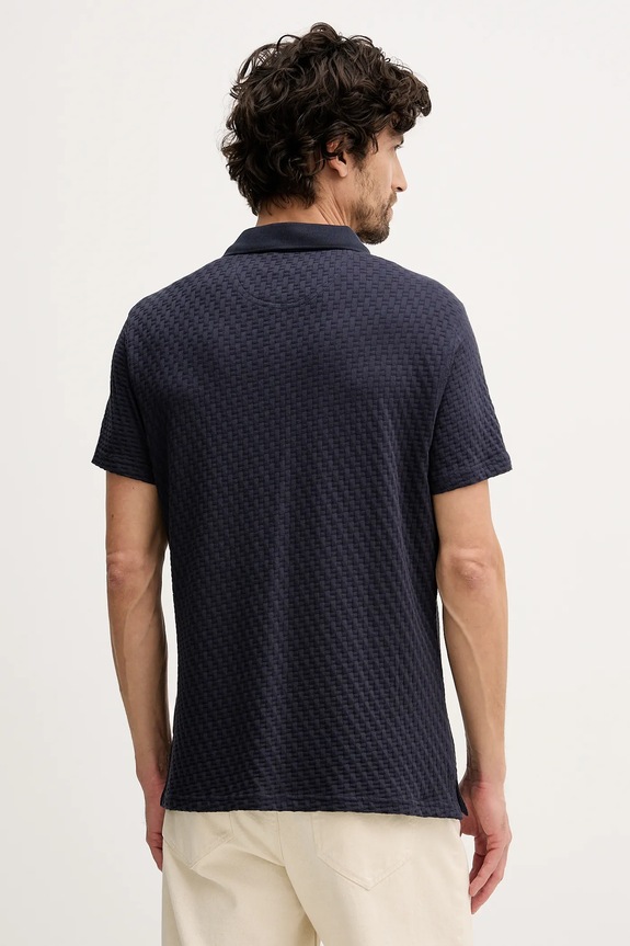 Îmbrăcăminte Barbour polo de bumbac Westerdale MML1522 bleumarin