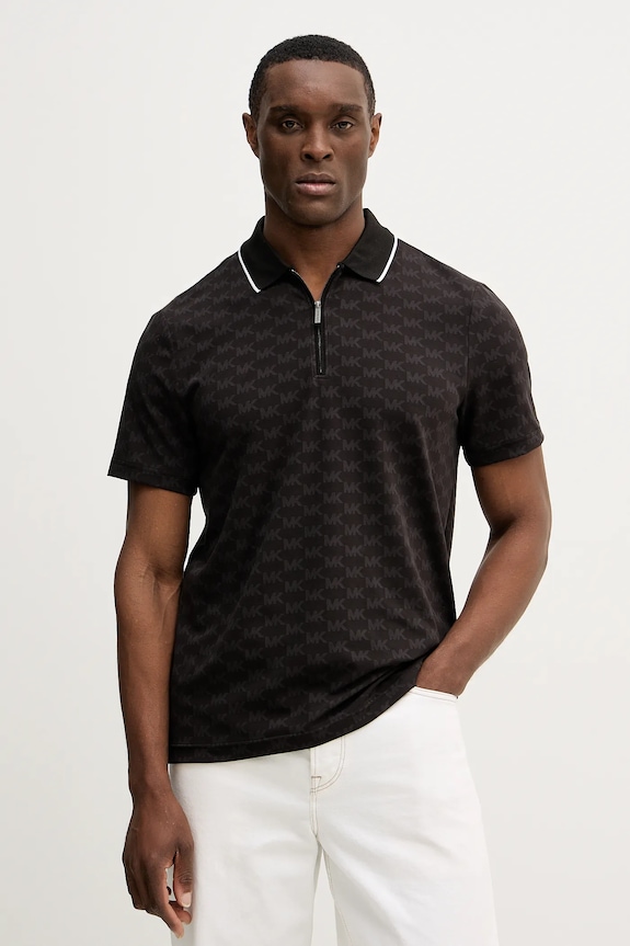 Michael Kors polo regular czarny CR652TLK3W