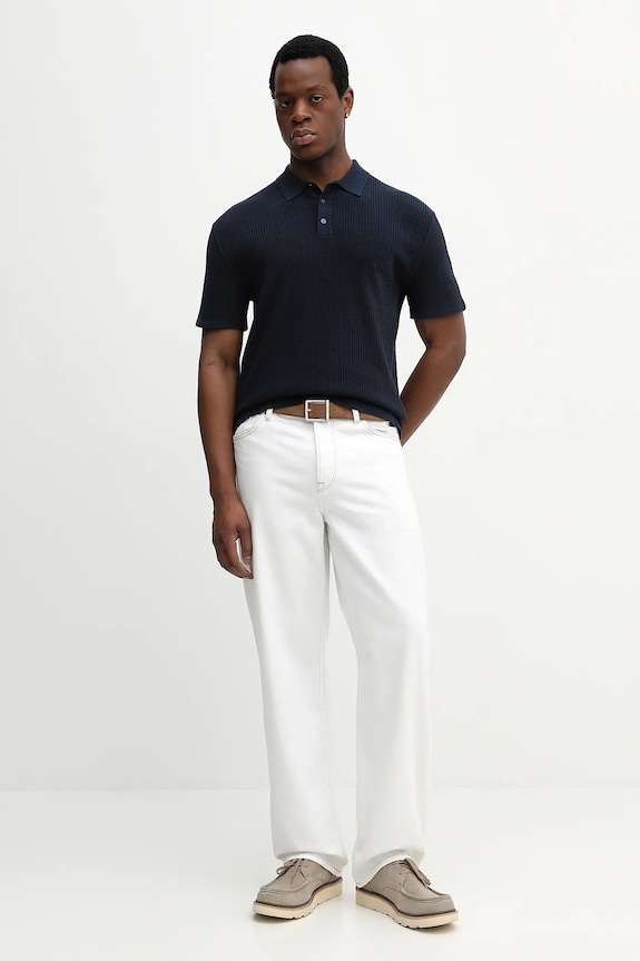 Polo majica Michael Kors CR660J3FE5 mornarsko plava SS26