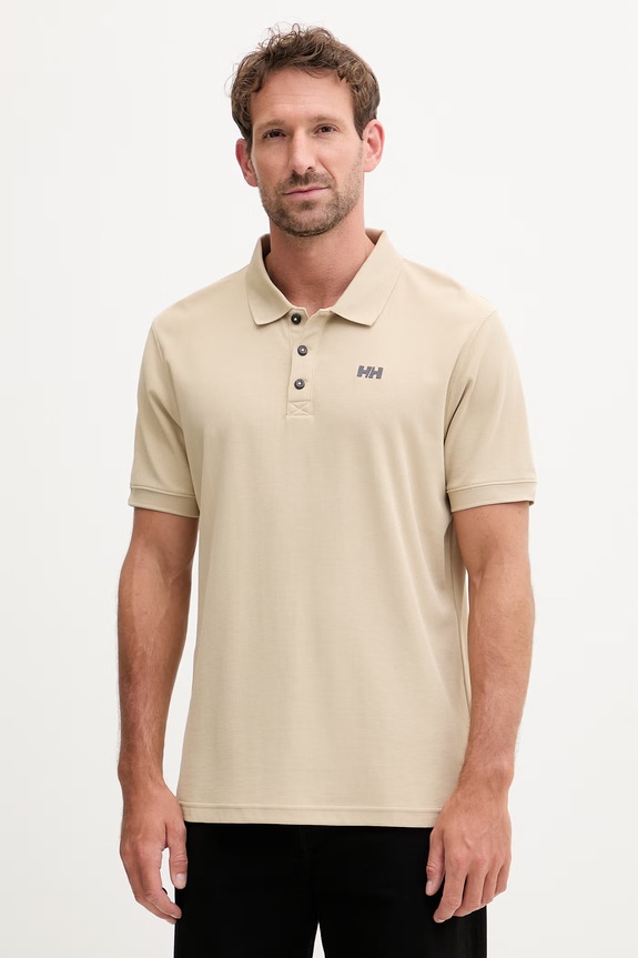 Helly Hansen polo męskie bawełniane DRIFTLINE beżowy 50584.079