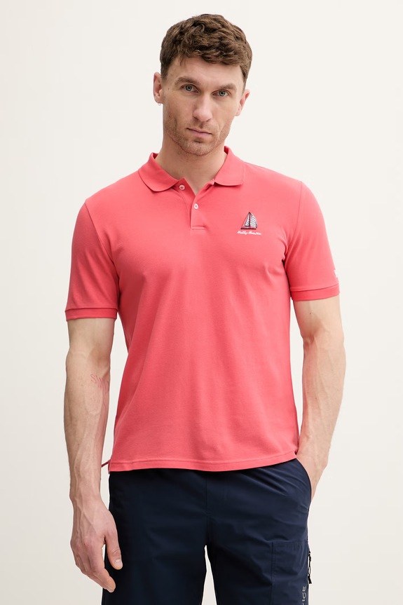 Helly Hansen polo za muškarce od pamuka MESSINA roza 54540